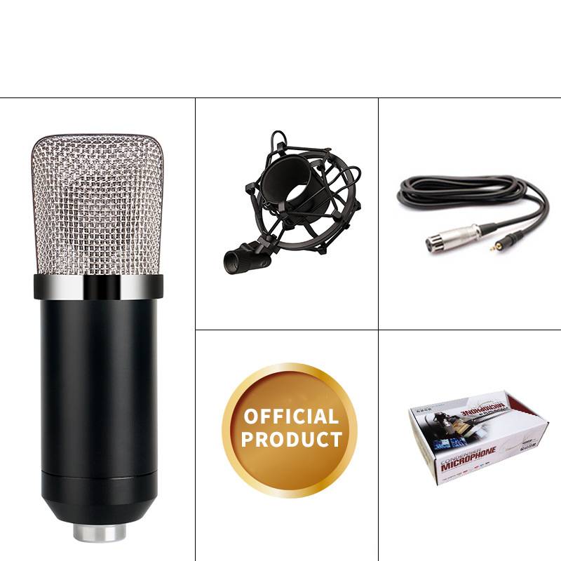 New Hot Selling Professional Studio Microphone Sound Card Recording Live USB Audio Interface Microphone Kit