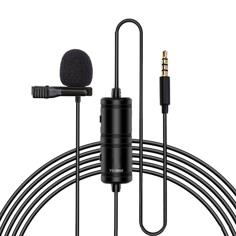 Professional Wired Hands Free Mini Lapel Clip Lavalier Microphone For Teaching Live Broadcast Loudspeaker